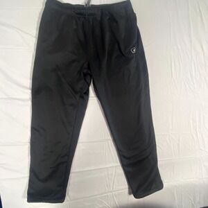 And1 Athletic Track Pants Basketball Mens XL Black Fleece Skinny Leg Drawstring